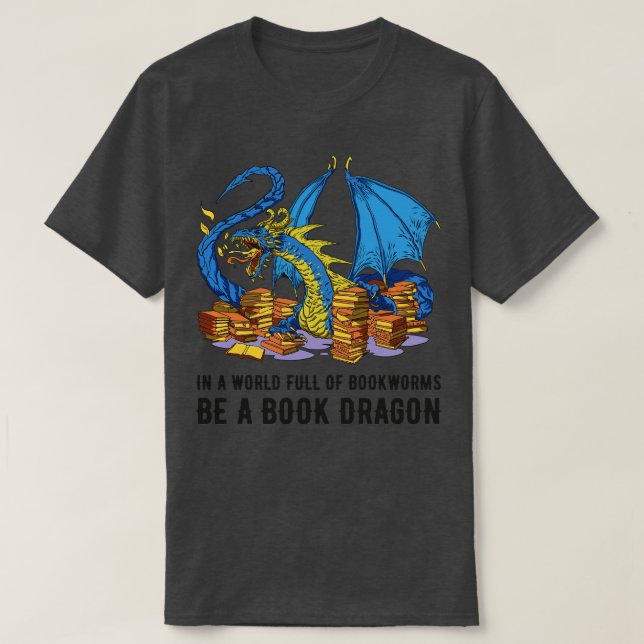 Camiseta En Un Mundo Lleno De Gemelos Esté Un Dragón De Lib (Diseño del anverso)