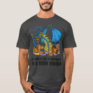 Camiseta En Un Mundo Lleno De Gemelos Esté Un Dragón De Lib