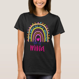 Camiseta En Un Mundo Lleno De Granmas Sea Un Arcoiris Menta