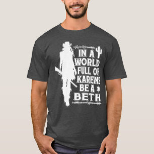 Camiseta En Un Mundo Lleno De Karens Sea Una Vendimia De Be