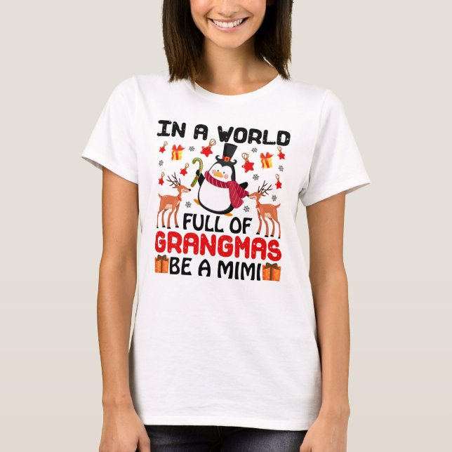 Camiseta En un mundo sé un mimi (Anverso)