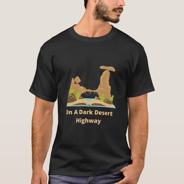 Camiseta En Una Carretera Del Desierto Oscuro (9) (Anverso)