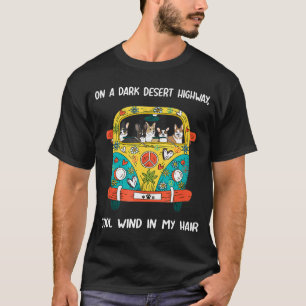 Camiseta En Una Carretera Del Desierto Oscuro Guay Viento E
