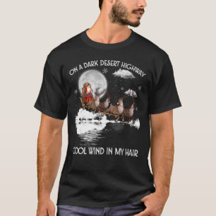 Camiseta En Una Carretera Del Desierto Oscuro Guay Viento E