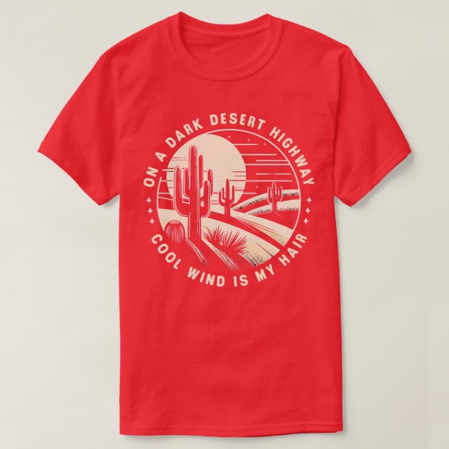 Camiseta En Una Carretera Del Desierto Oscuro Guay Wind Es  (Diseño del anverso)