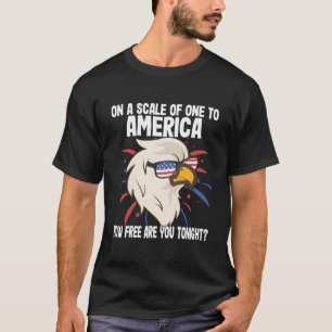 Camiseta En una escala de uno a América, ¿qué tan libre ere
