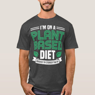 Camiseta En una planta vegetal Vegetari vegan con energía