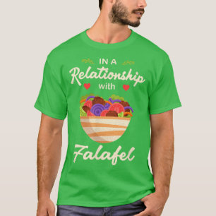 Camiseta En una relación con Falafel Hummus Vegan Vegeta