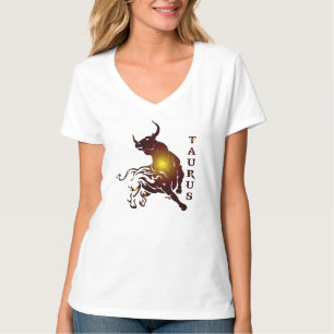 Camiseta en V para mujeres Tauro