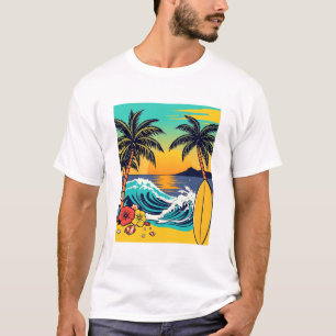 Camiseta En verano podrá sumergirse en las vibrantes habita