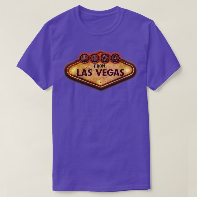 Camiseta en vivo desde vegas (Diseño del anverso)