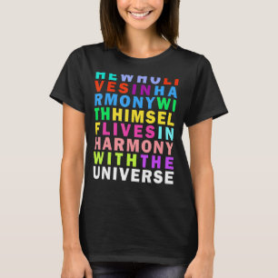 Camiseta En Vivo En Armonía Confianza Universo Estoicismo A
