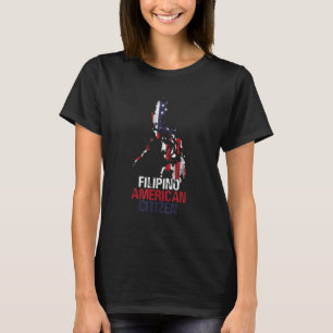 Camiseta En vivo en EE.UU. Filipinas mitad estadounidense R