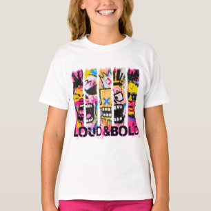 Camiseta En voz alta y negrita - Diseño de arte callejero e