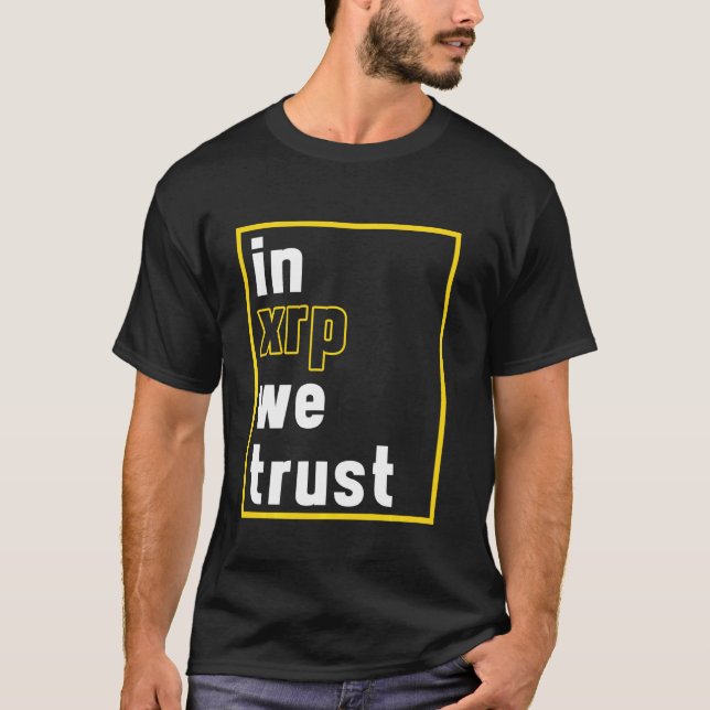Camiseta En Xrp Confiamos En El Criptocur De Dinero Cripto  (Anverso)