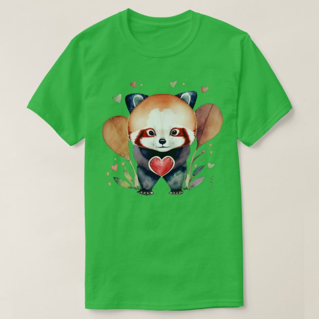 Camiseta Enamorada de este Kawai Red Panda (Diseño del anverso)