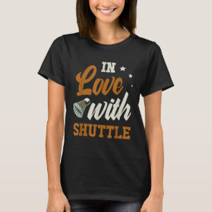 Camiseta Enamorado con entusiasta del bádminton de volea