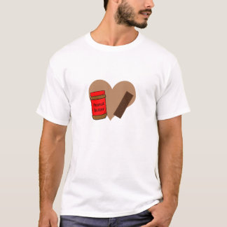 Camiseta Enamorado de la mantequilla de cacahuete y el choc