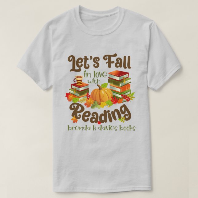 Camiseta Enamorado de leer libros de Brenda K Davies (Diseño del anverso)