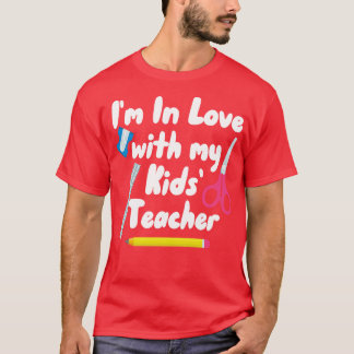 Camiseta Enamorado de mis hijos profesora de educación en c