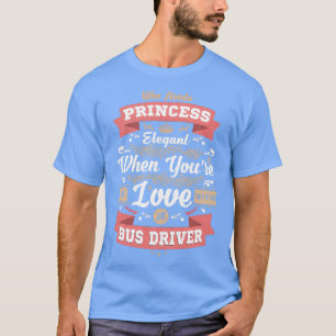 Camiseta Enamorado De Un Conductor De Autobús