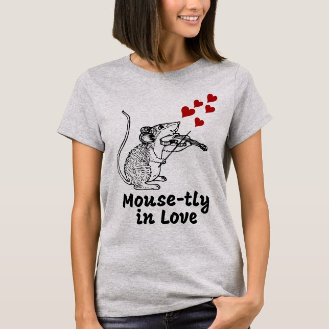 Camiseta Enamorados como ratones (Anverso)