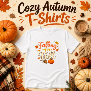 Camiseta Enamorándose del Otoño Encantador