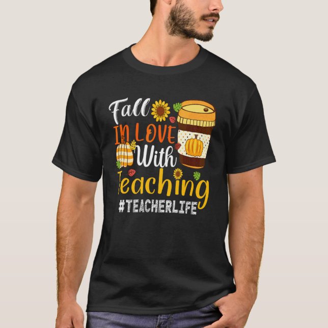Camiseta Enamórate de Enseñar Vida de Maestro Estudiante Fa (Anverso)
