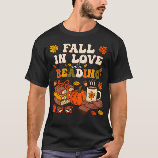 Camiseta Enamórate de Leer Otoño Bibliotecario Bo Cute