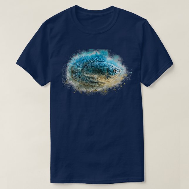 Camiseta Enano azul gourami Colisa lalia (Diseño del anverso)