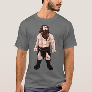 Camiseta Enano con barba enana a guerrero enano