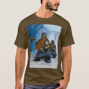 Camiseta Enano con ilustracion de fantasía martillo Classic