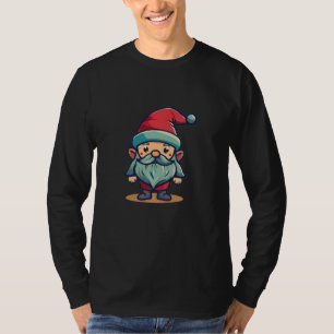 Camiseta Enano festivo lindo con disfraz Gorra de Santa Cla