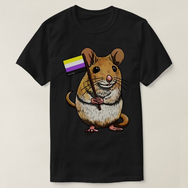 Camiseta Enby Mouse (Diseño del anverso)