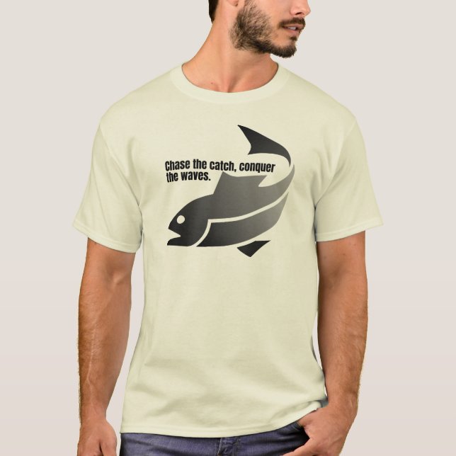 Camiseta Encadenar la captura, conquistar las olas. (Anverso)