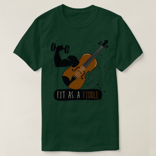 Camiseta encajar como un violín (Diseño del anverso)