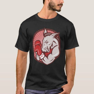 Camiseta Encajonamiento del boxeador de la mascota del