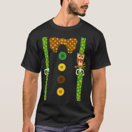 Camiseta encantada, tee de búho de selva de suspen