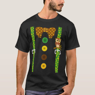 Camiseta encantada, tee de búho de selva de suspen