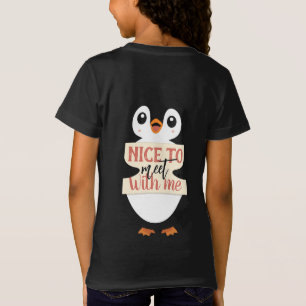 Camiseta Encantado de conocerme: señal de pingüino personal