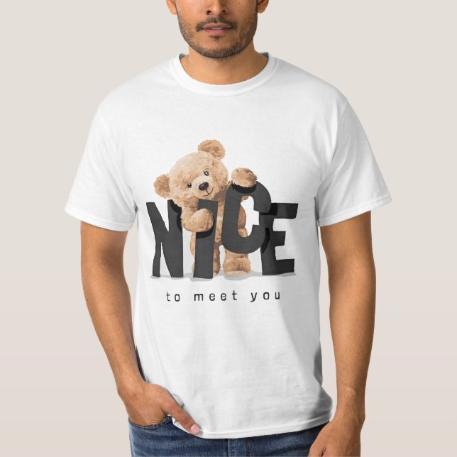 Camiseta Encantado de conocerte el lema con el muñeco de os (Anverso)