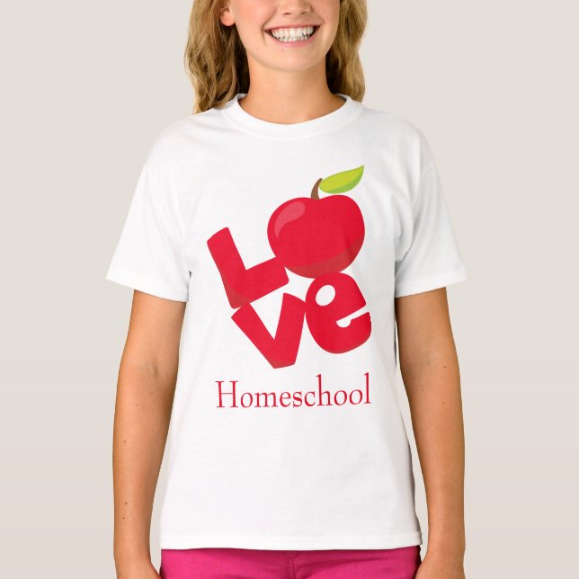 Camiseta Encantador amor en el colegio doméstico (Anverso)