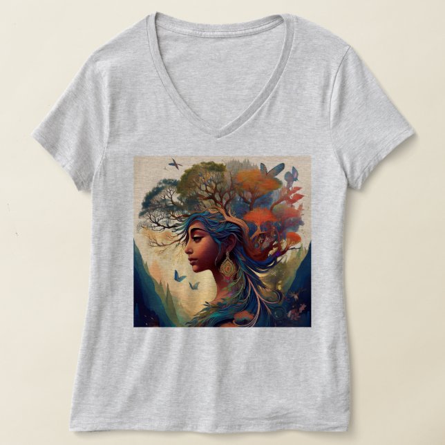Camiseta Encantador Chica de lo salvaje: Naturaleza y arte  (Distribución )