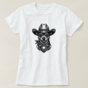 Camiseta Encantador Chihuahua Vaquero Vintage