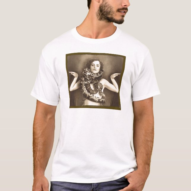 Camiseta Encantador de serpiente retro del acto secundario (Anverso)