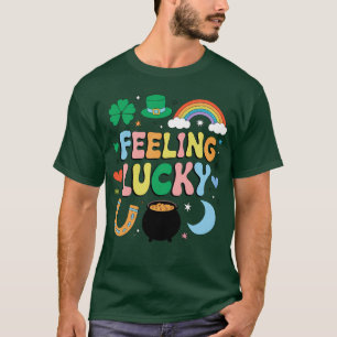 Camiseta Encantador Día de San Patricio Sentirse Afortunado