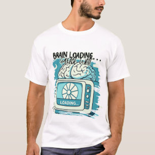 Camiseta encantador diseño de carga cerebral