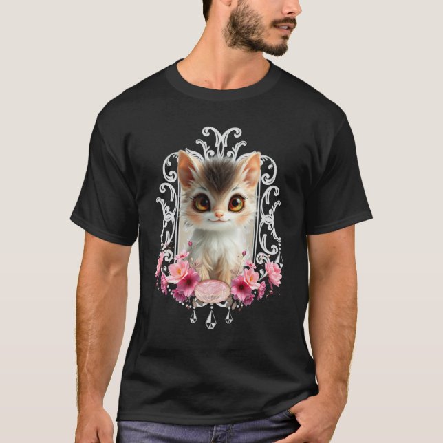 Camiseta Encantador, gatito esponjoso (Anverso)