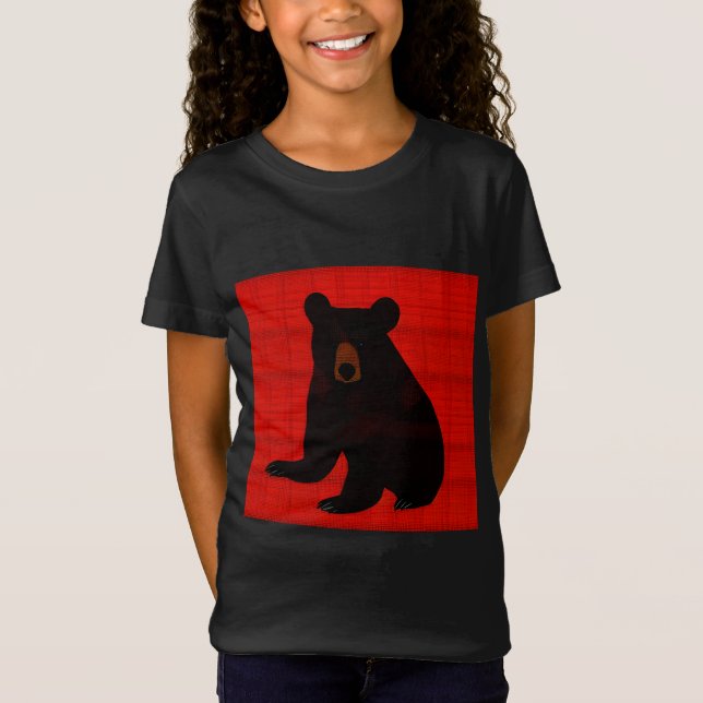 Camiseta Encantador libro de historias: cubo de oso negro (Anverso)