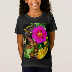 Camiseta Encantador Magenta y Oro